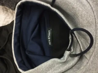 Sudadera chico MONEY gris y azul