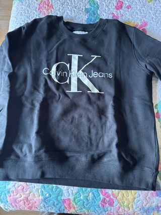 Sudadera Calvin Klein Jeans Negra
