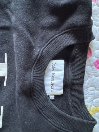 Sudadera Calvin Klein Jeans Negra