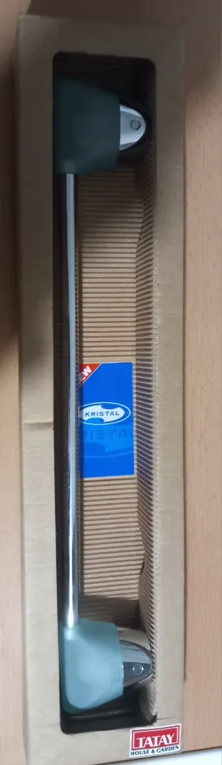 Toallero Barra Tatay Verde y Plateado