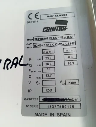 Calentador de gas natural COINTRA