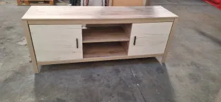 Mueble bajo TV, botellero y aparador