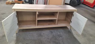 Mueble bajo TV, botellero y aparador