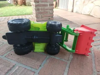 Tractor Juguete Verde y Rojo