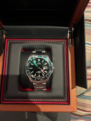 Reloj Jaguar Verde y Plateado