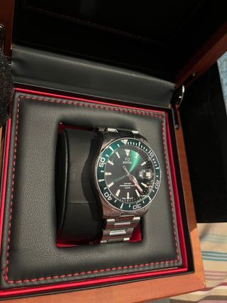 Reloj Jaguar Verde y Plateado