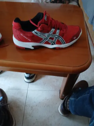 Zapatillas Asics Gel Rojas y Blancas