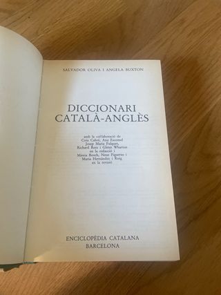 diccionari català-anglès i anglès-català