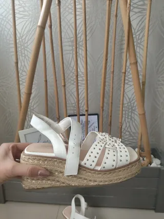 Sandalias River Island Blancas Talla 36