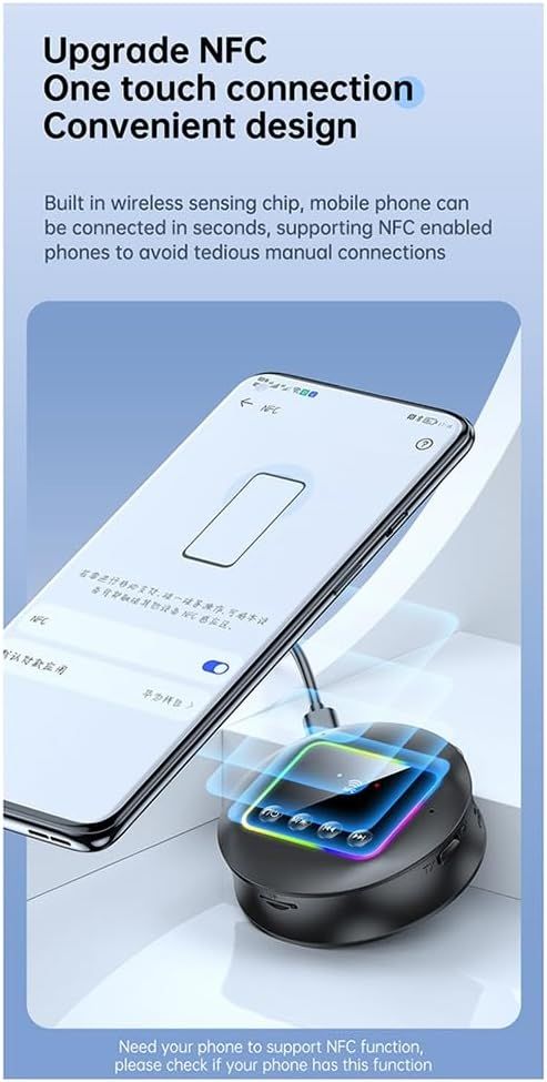 Receptor Bluetooth NFC GT77 5.4 Transmisor