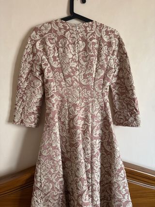 Vestido Purificación García Rosa y Blanco