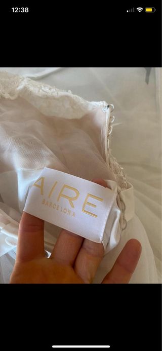 Vestido de Novia Aire Barcelona. talla 36