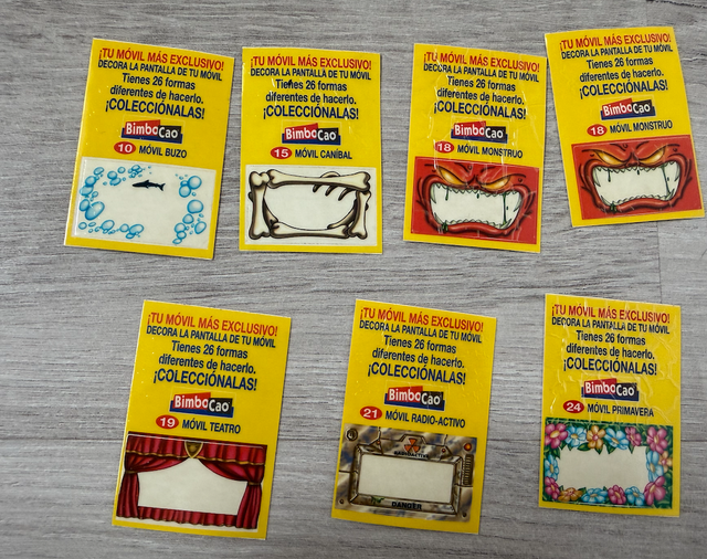 7 Cromos Bimbocao Decora tu Móvil