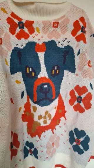 Jersey Lois perro multicolor talla L