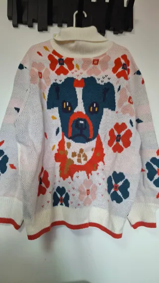 Jersey Lois perro multicolor talla L