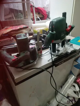 Lote herramientas madera: sierracircular fresadora