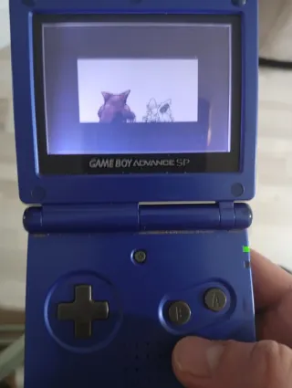 Nintendo Game Boy Advance SP Azul con cargador