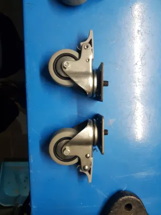 4 Ruedas de Silicona para Muebles 2 con freno