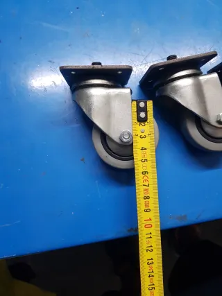 4 Ruedas de Silicona para Muebles 2 con freno