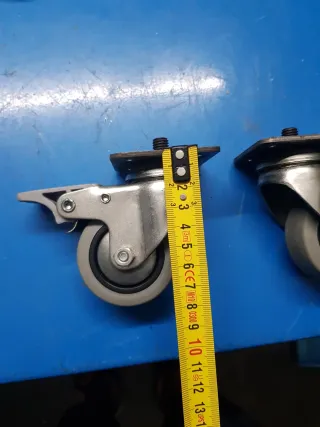 4 Ruedas de Silicona para Muebles 2 con freno