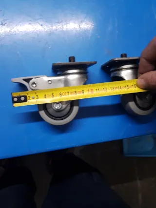 4 Ruedas de Silicona para Muebles 2 con freno