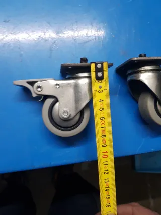 4 Ruedas de Silicona para Muebles 2 con freno