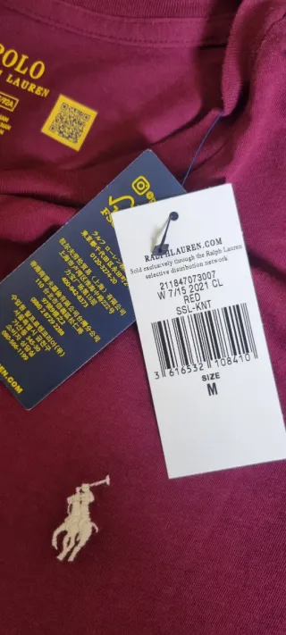 Camiseta Polo Ralph Lauren Morada Talla M