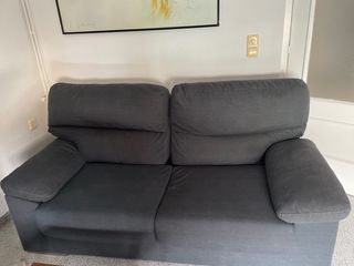 2 Sofás de 2 plazas gris