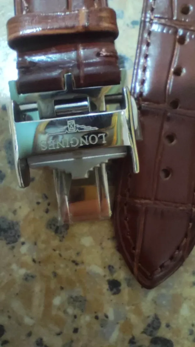 Pulseira de couro Longines 19mm