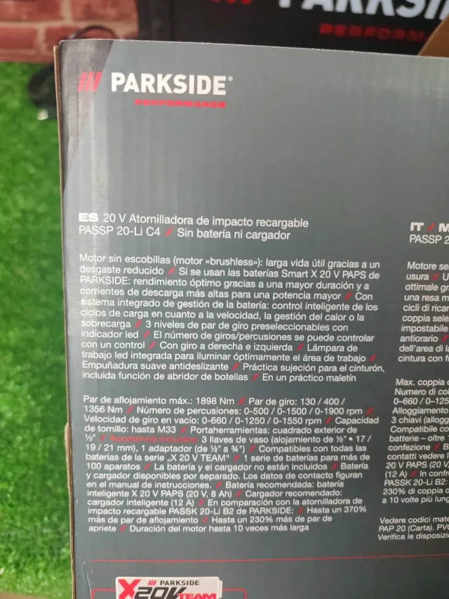 Atornillador de impacto Parkside 20V