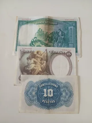 Billetes españoles antiguos