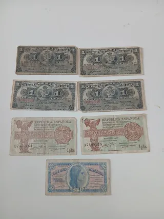 Billetes españoles antiguos