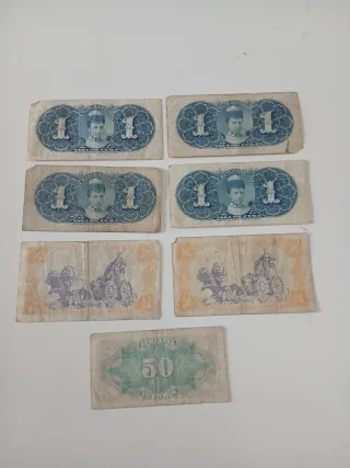 Billetes españoles antiguos