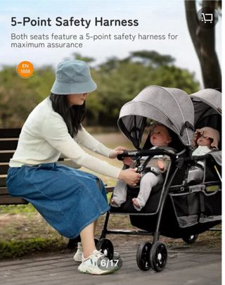 Carrito Gemelar Besrey Negro / F1