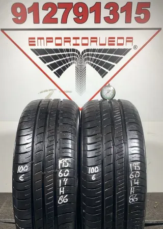 195 60 14 H KUMHO RUEDA AL 90% VIDA UTIL