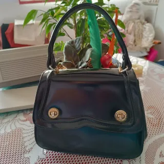 Bolso Vintage Negro Años 70