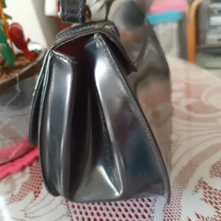 Bolso Vintage Negro Años 70