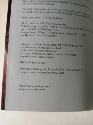 Eve. The Empyrean Age