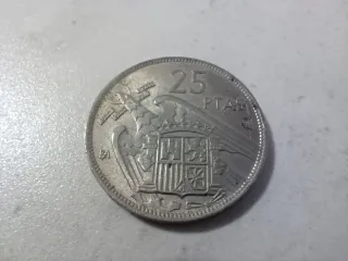 Monedas 5, 25 y 50 Pesetas BA