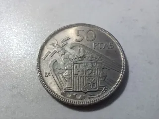 Monedas 5, 25 y 50 Pesetas BA