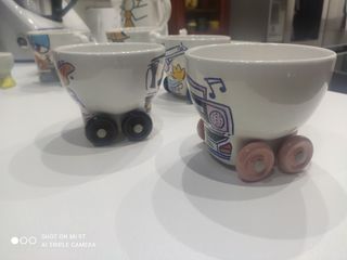 Set Tazze Pazze La Castellana Giglio anni 80