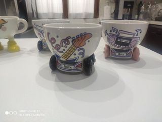 Set Tazze Pazze La Castellana Giglio anni 80