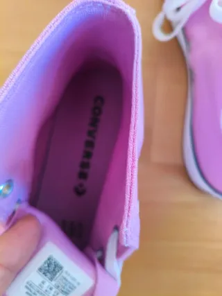 Zapatillas Converse Talla 38.5 Rosa