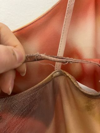 Vestido tirantes estampado Bershka Talla M