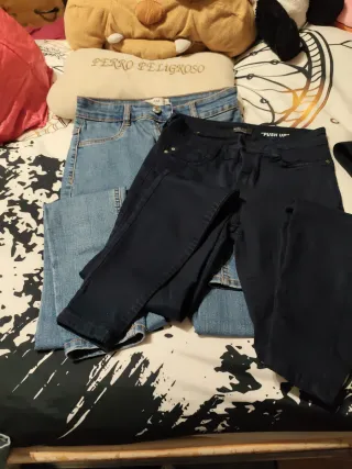 Duo Vaqueros Mujer Push Up 2 Tonos