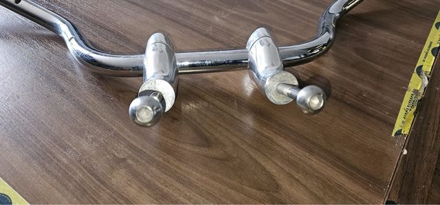 Manillar moto cromado