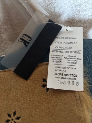 Bolso de mano vaquero y ante NUEVO