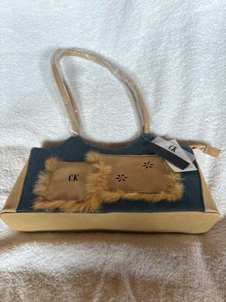 Bolso de mano vaquero y ante NUEVO