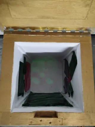 Adorno Navidad, Caja para ilumnar dentro