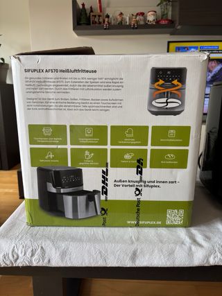 Freidora de Aire SIFUPLEX 6.5L 1700W.Marca alemana